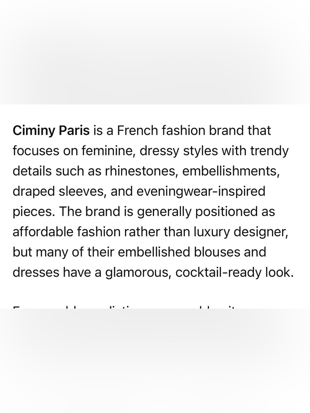 Ciminy Paris Embellished Rhinestone Blouse Size L. - Picture 9 of 9